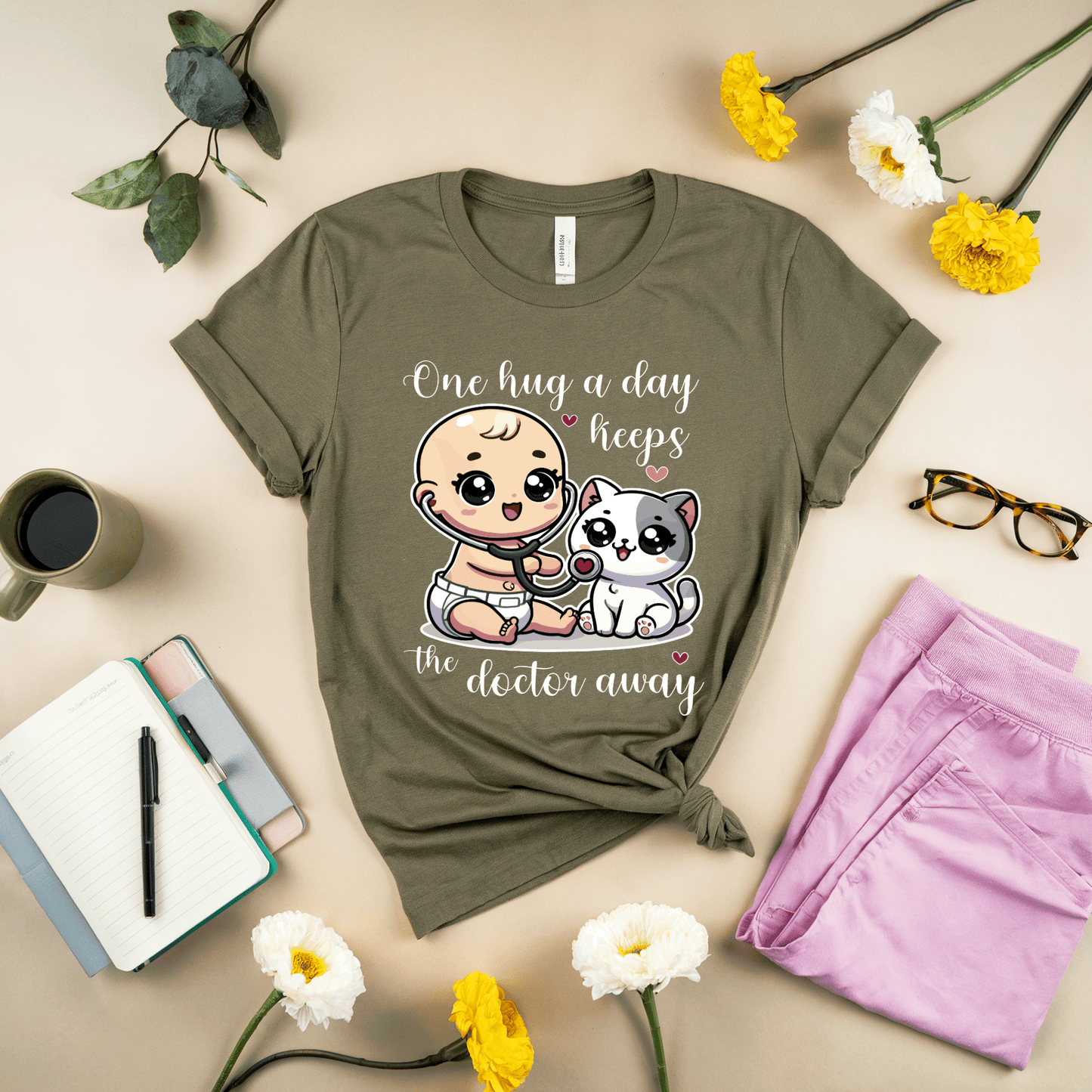 One Hug A Day Keeps The Doctor Away T-Shirt