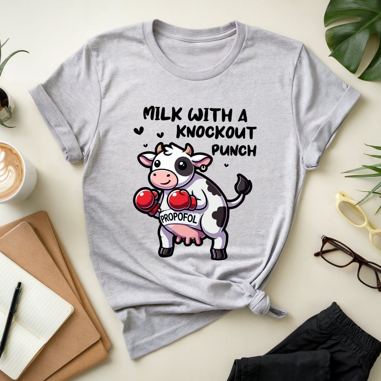 Propofol Milk With A Knockout Punch Tshirt