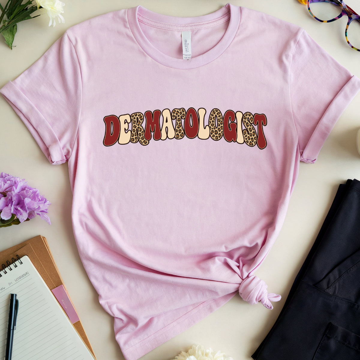 Retro Leopard Dermatologist T-Shirt