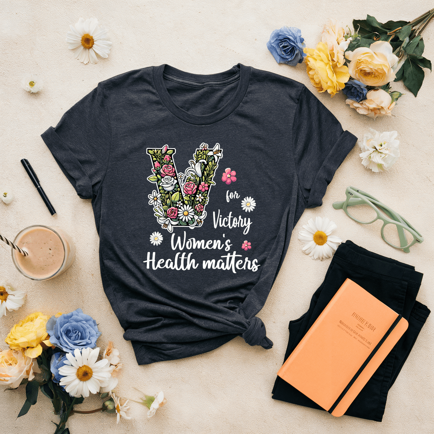 V For Victory Women's Health Matters T-Shirt