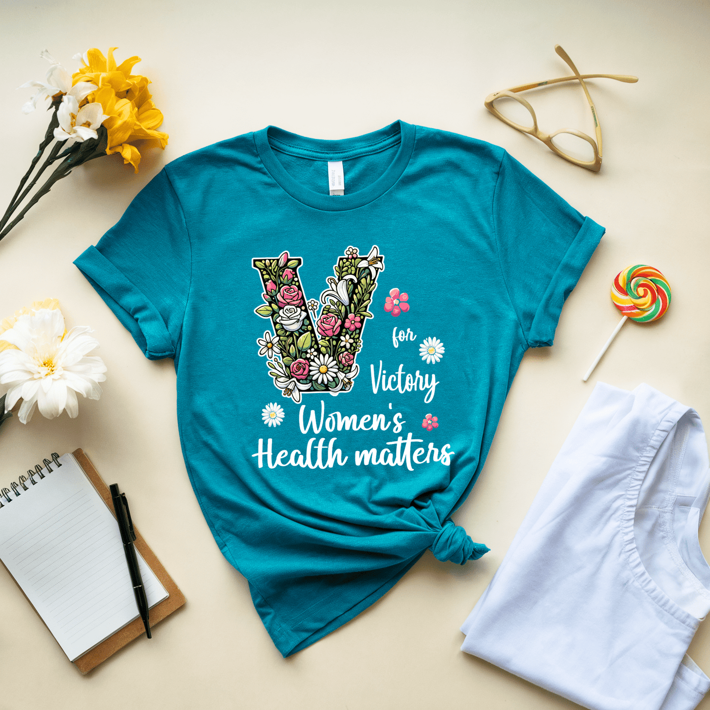 V For Victory Women's Health Matters T-Shirt