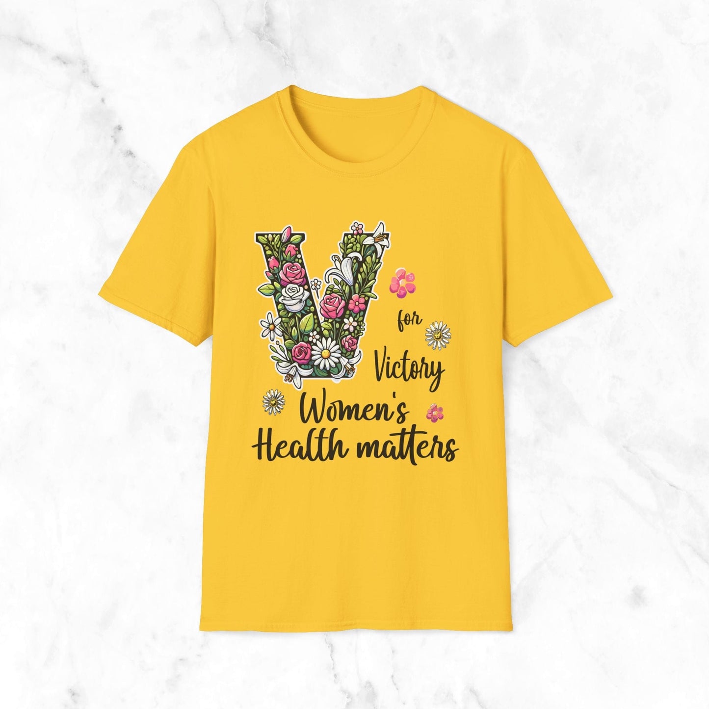 V For Victory Women's Health Matters T-Shirt