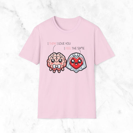 Heart Brain Wedding T-Shirt