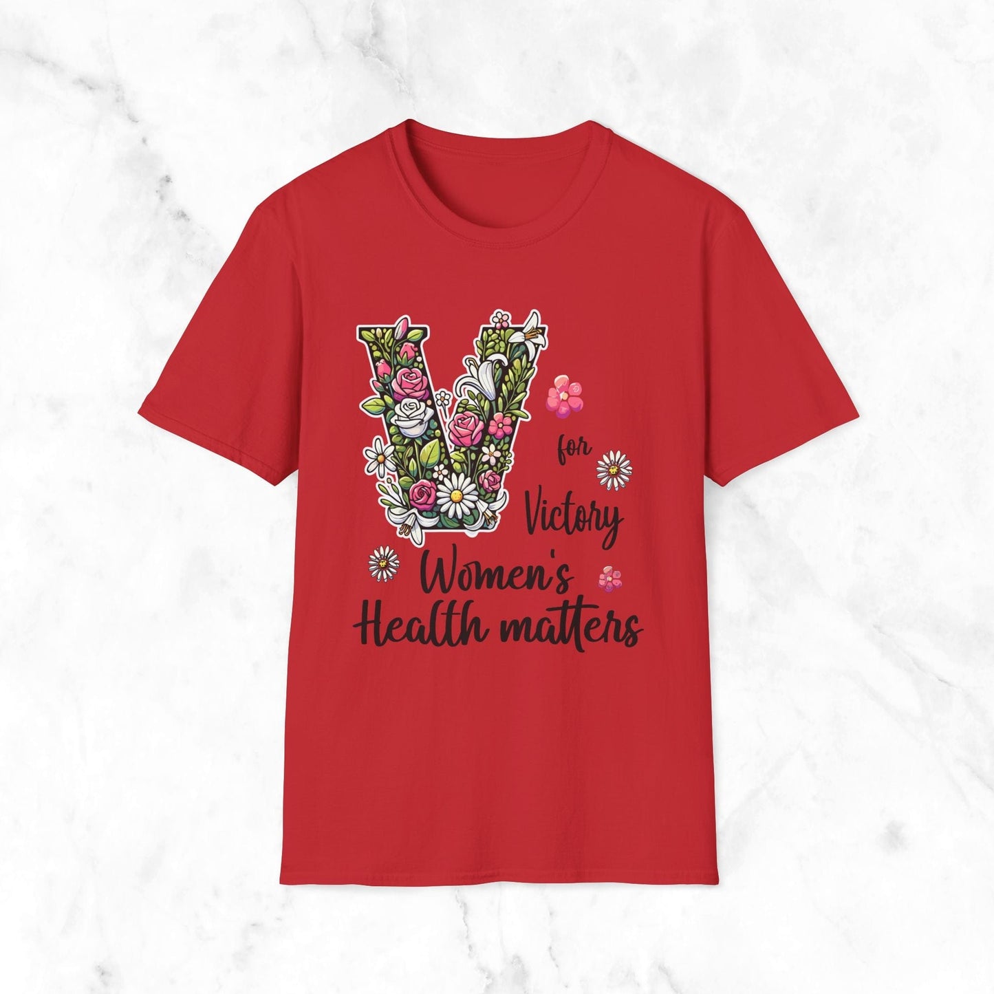 V For Victory Women's Health Matters T-Shirt