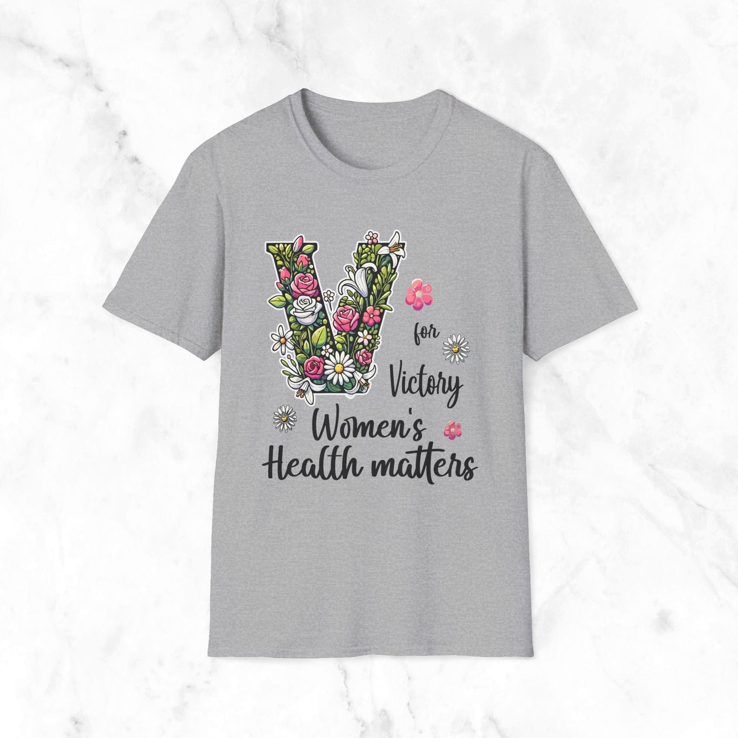 V For Victory Women's Health Matters T-Shirt