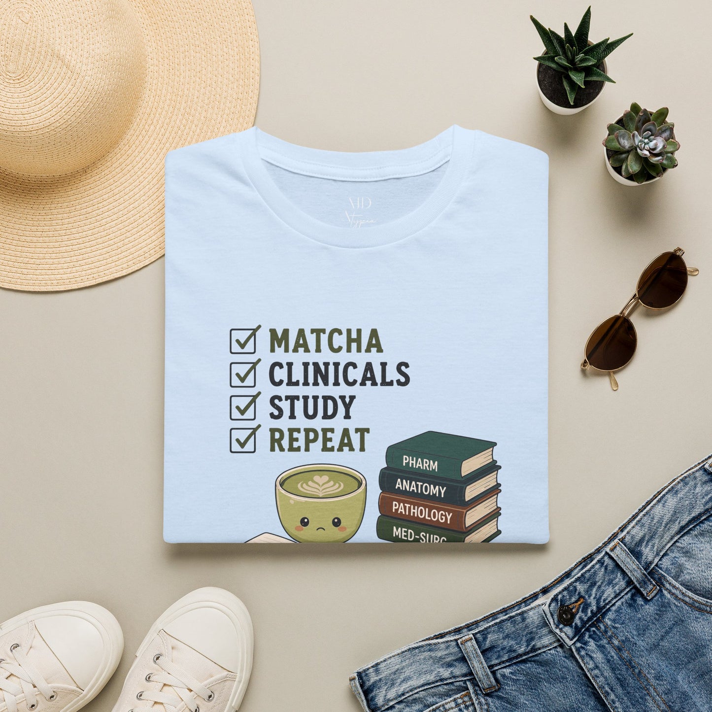 Matcha Clinicals Study Repeat T-Shirt