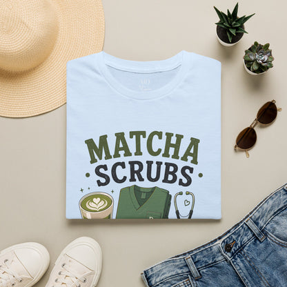 Matcha Scrubs Stethoscope T-Shirt
