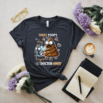 Three Poops A Day Keeps The Doctor Away T-Shirt