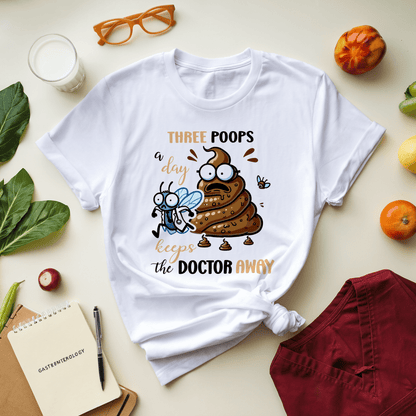 Three Poops A Day Keeps The Doctor Away T-Shirt
