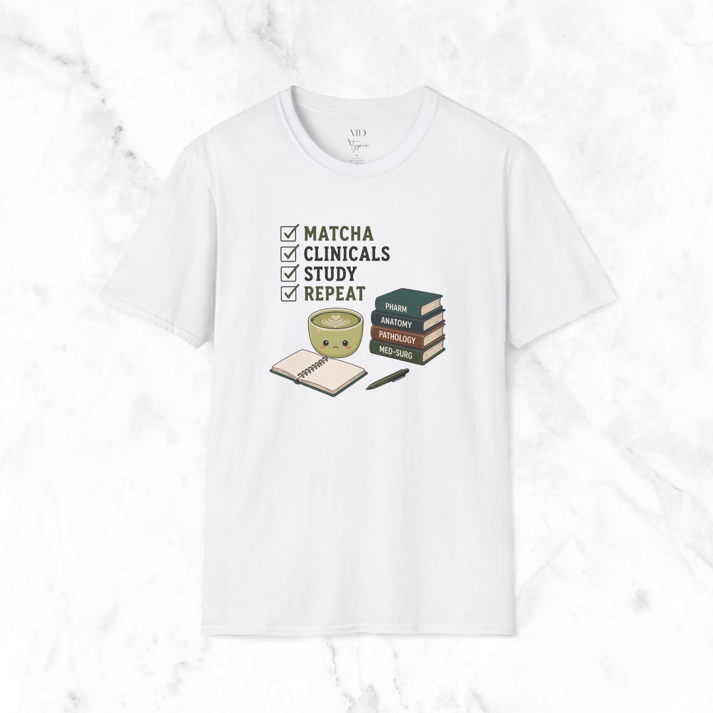 Matcha Clinicals Study Repeat T-Shirt