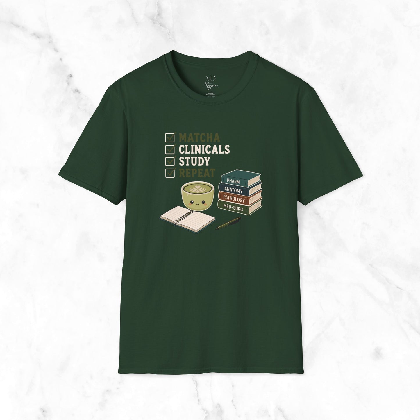 Matcha Clinicals Study Repeat T-Shirt