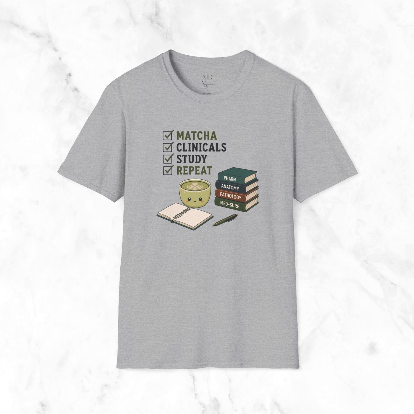 Matcha Clinicals Study Repeat T-Shirt