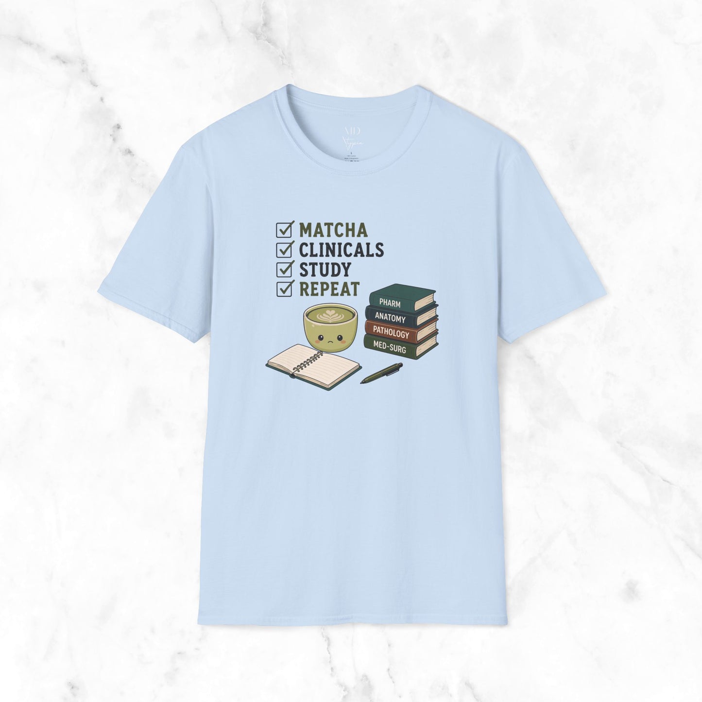 Matcha Clinicals Study Repeat T-Shirt