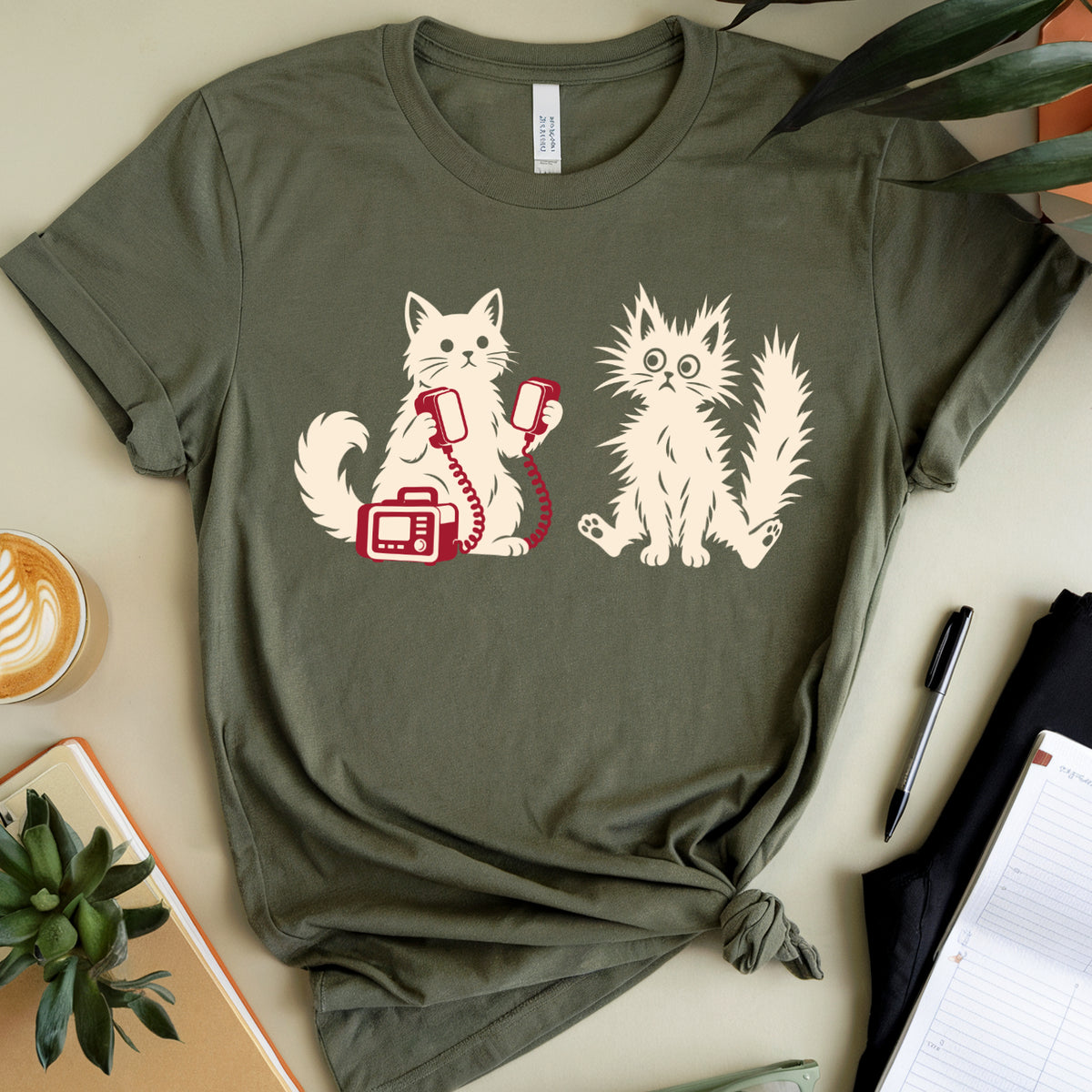 Cats And A Defibrillator T-Shirt