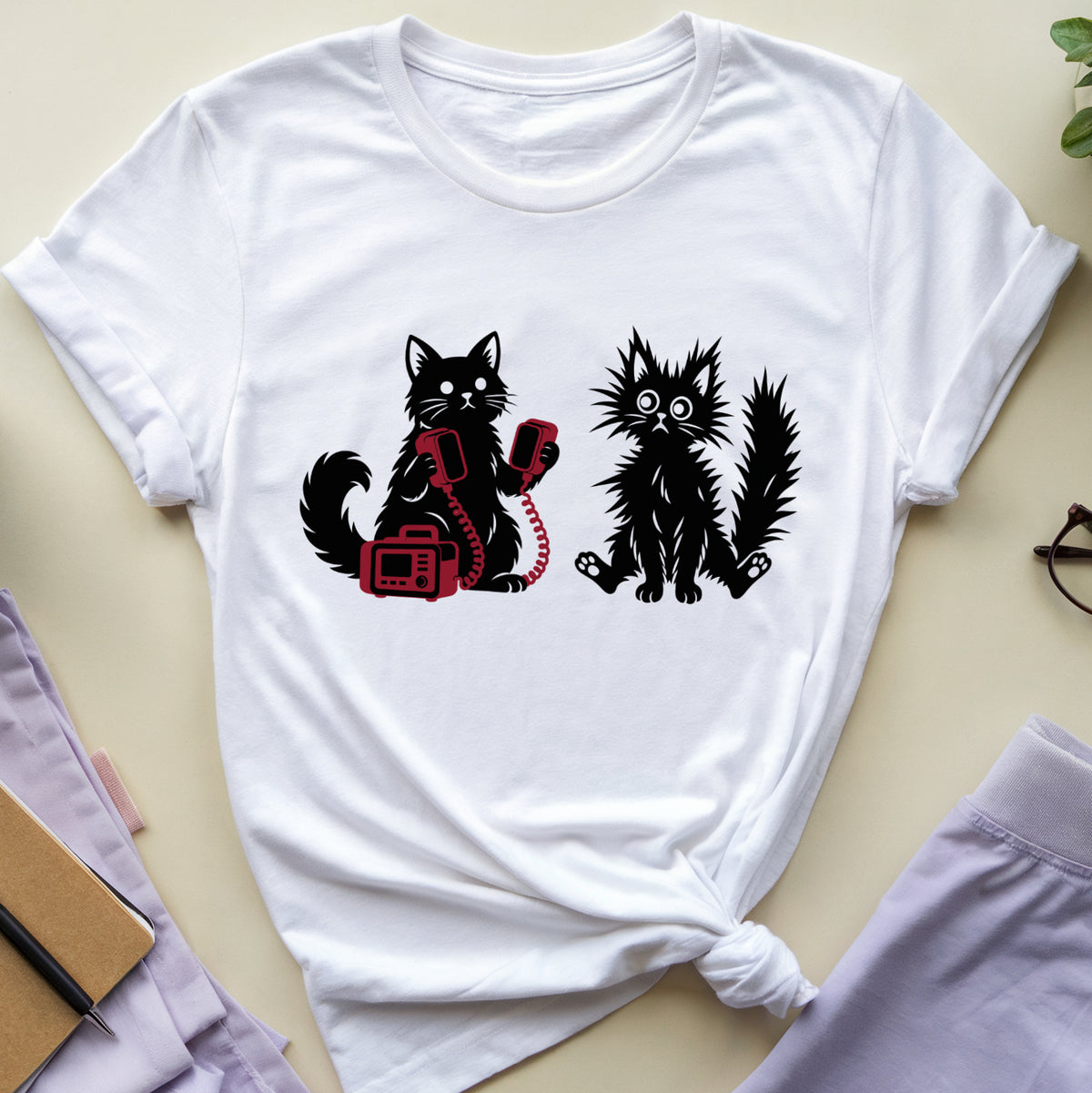 Cats And A Defibrillator T-Shirt