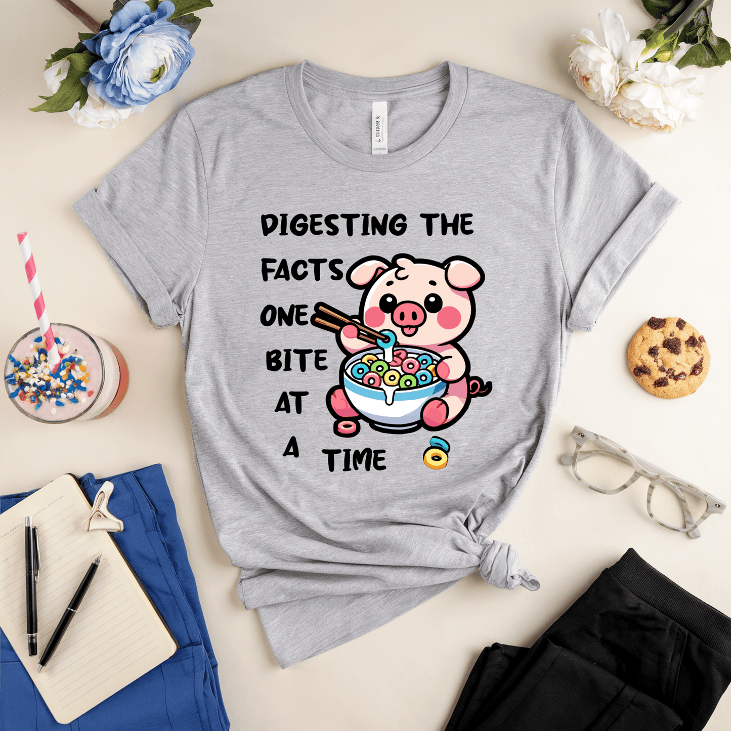 Digesting The Facts One Bite At A Time T-Shirt