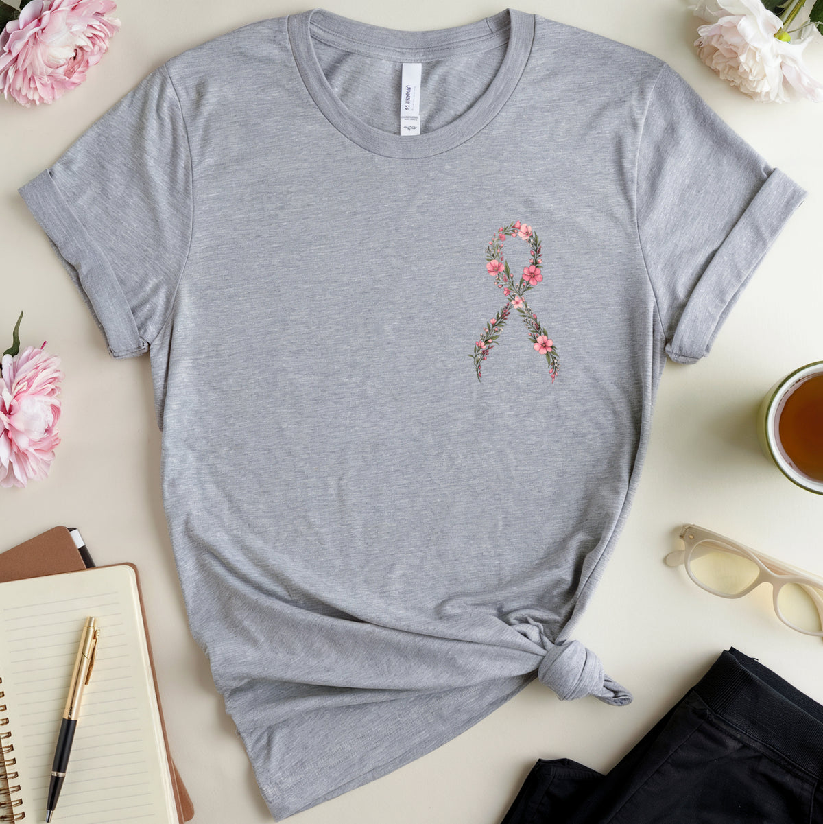 Floral Ribbon T-Shirt