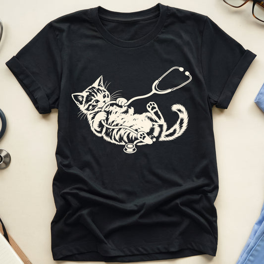 Kitten & Stethoscope T-Shirt