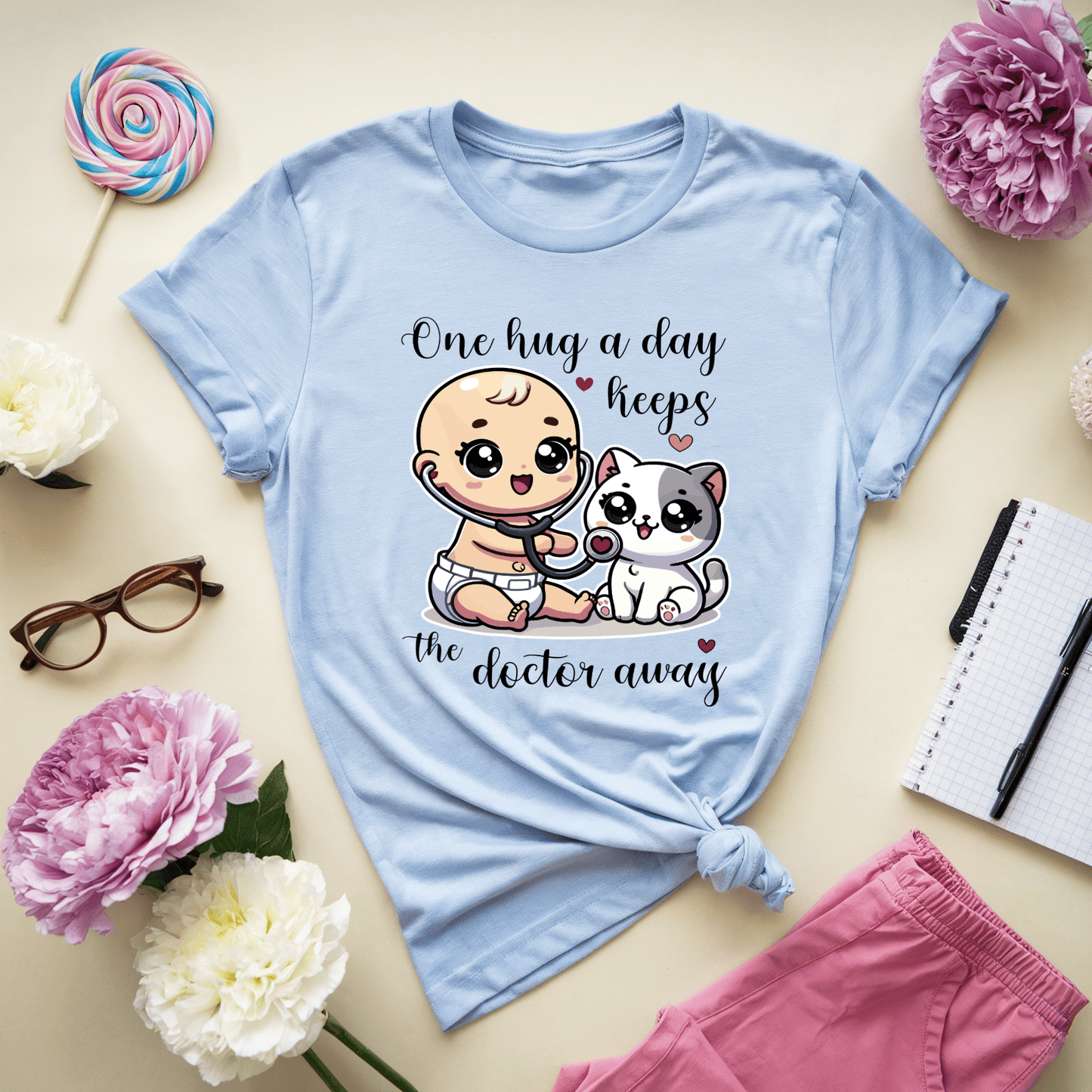 One Hug A Day Keeps The Doctor Away T-Shirt