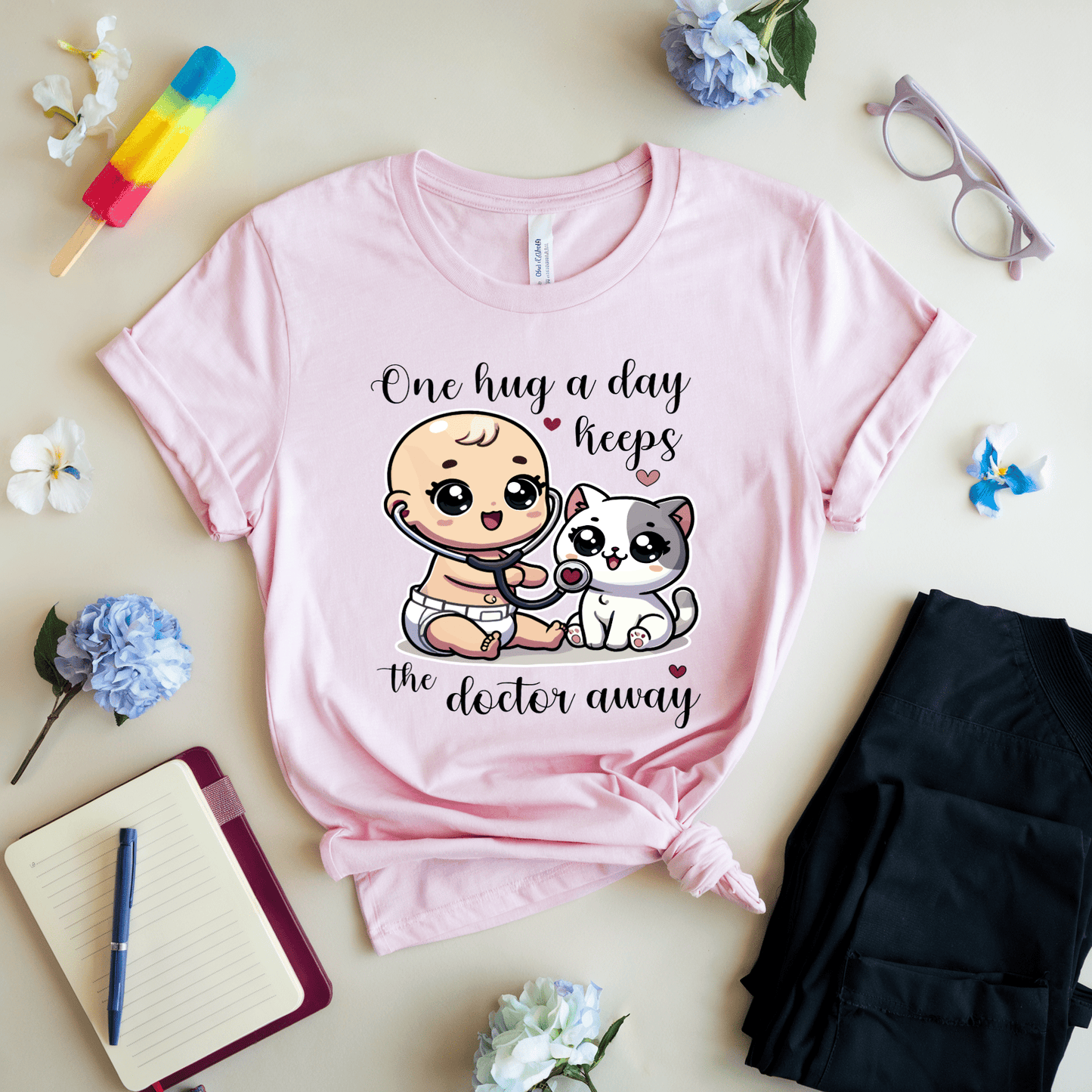 One Hug A Day Keeps The Doctor Away T-Shirt