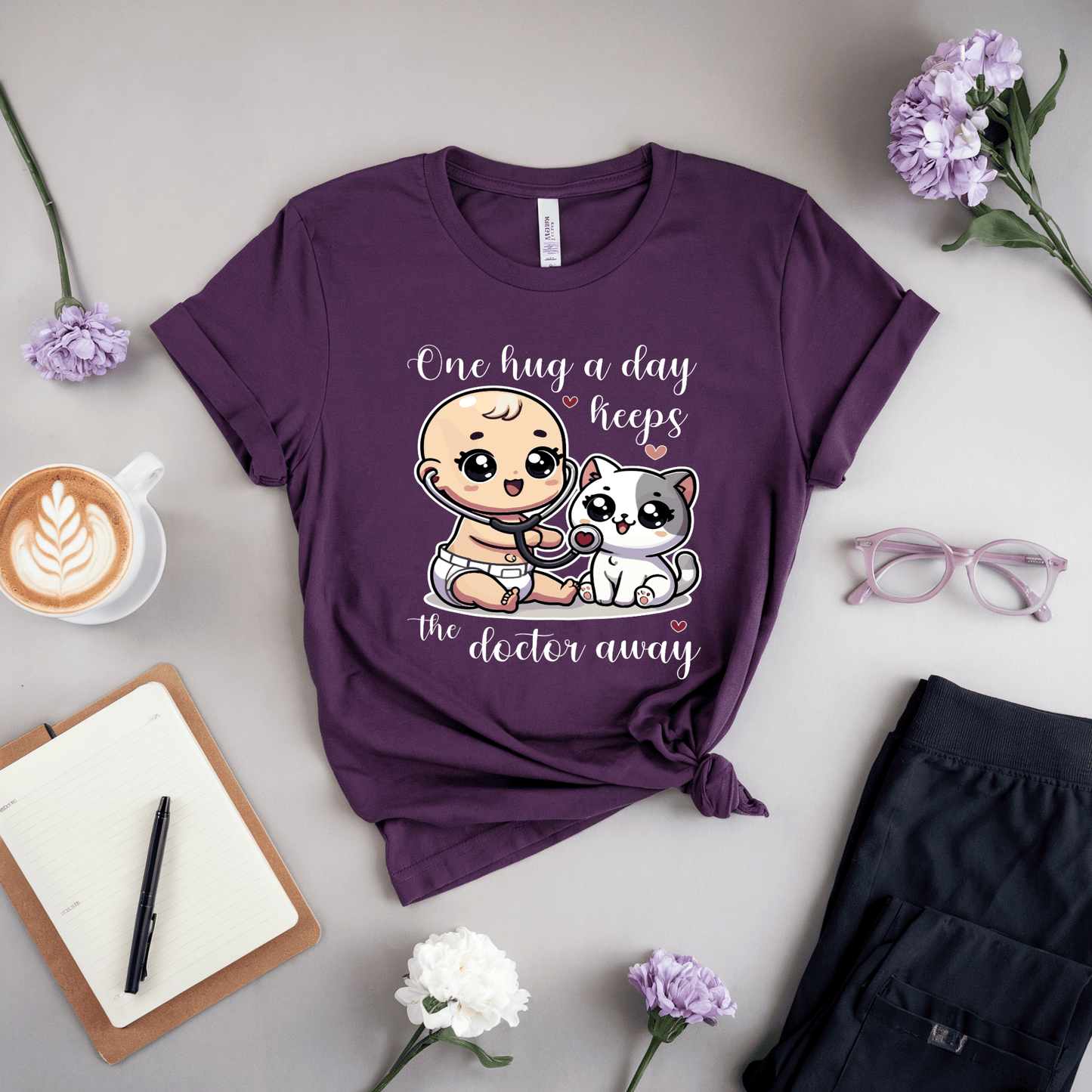 One Hug A Day Keeps The Doctor Away T-Shirt