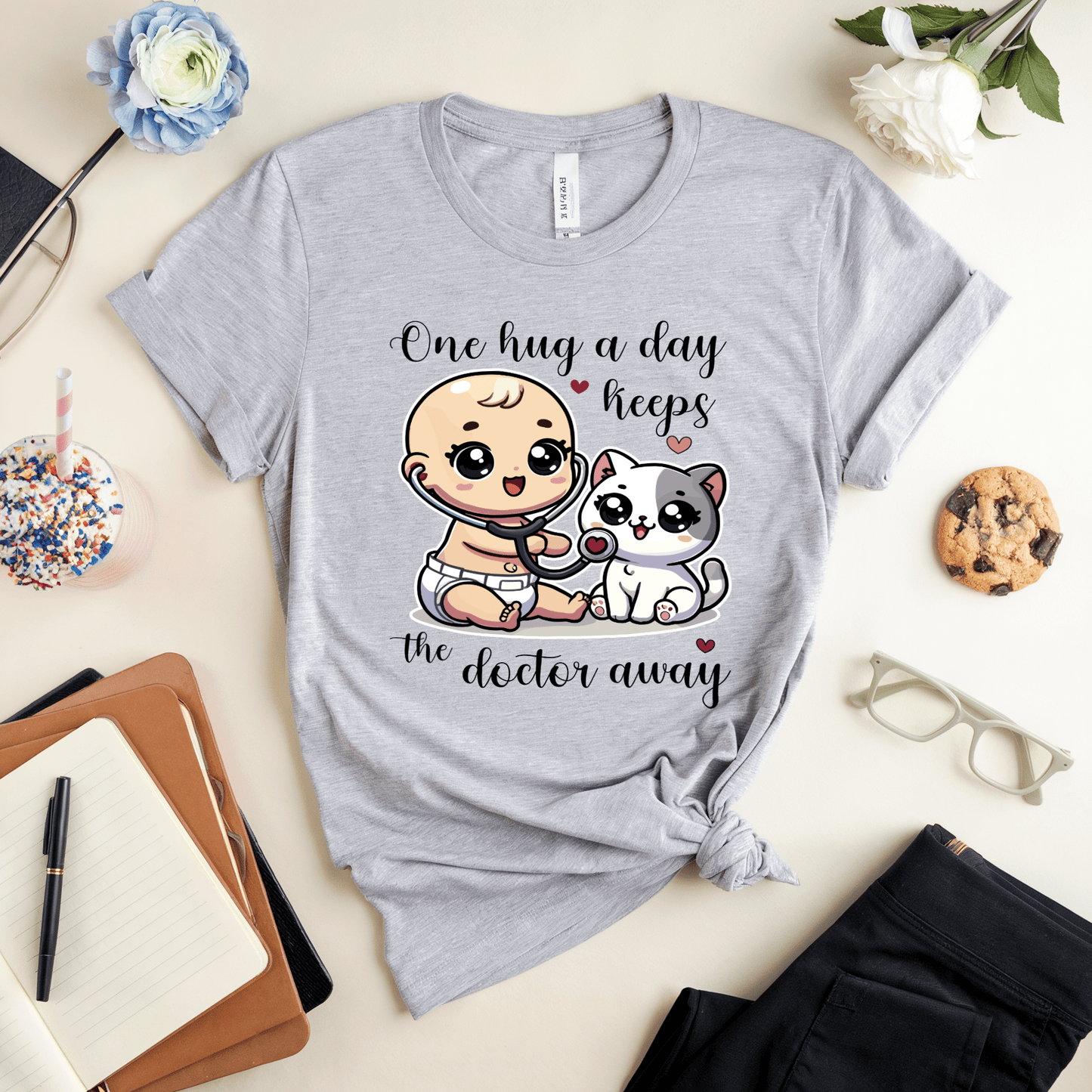 One Hug A Day Keeps The Doctor Away T-Shirt