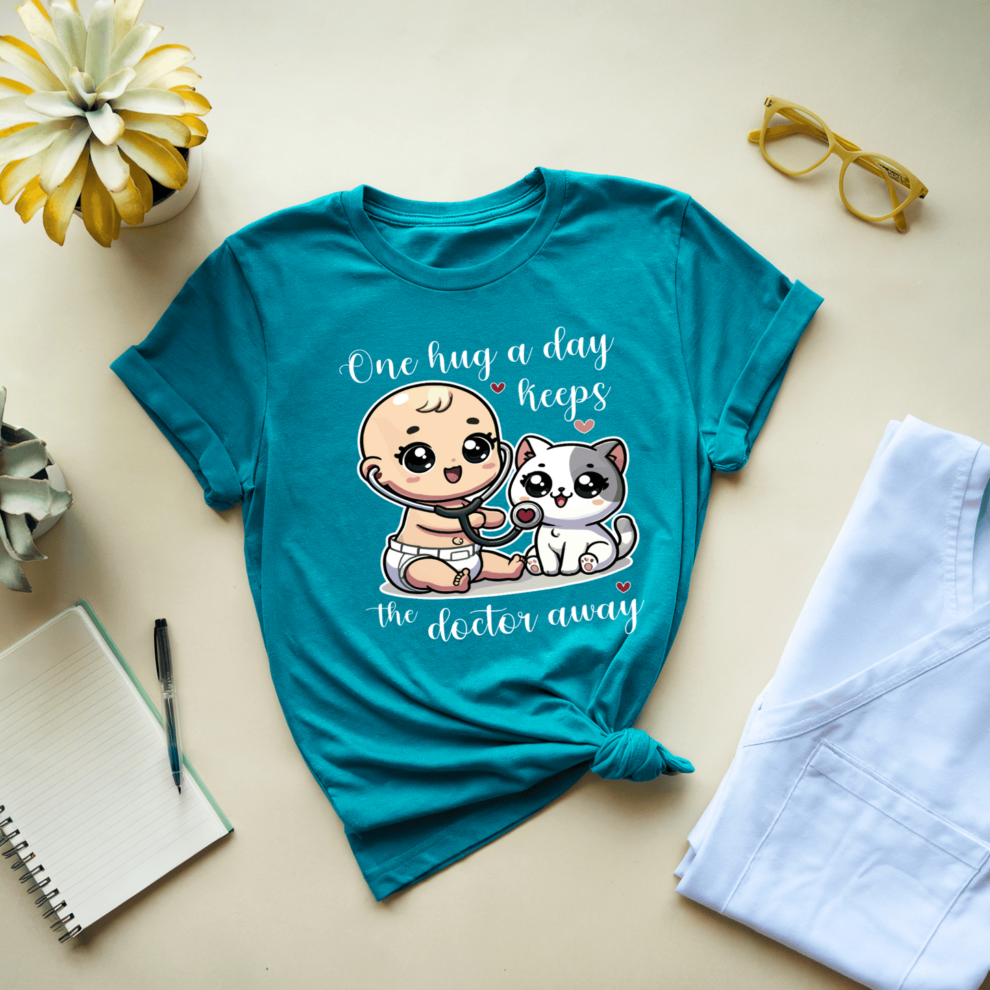 One Hug A Day Keeps The Doctor Away T-Shirt