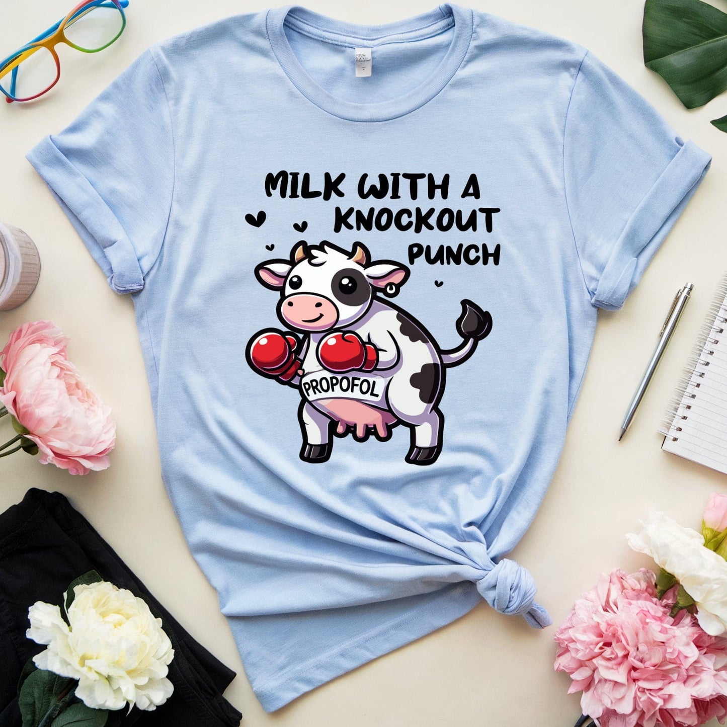 Propofol Milk With A Knockout Punch Tshirt