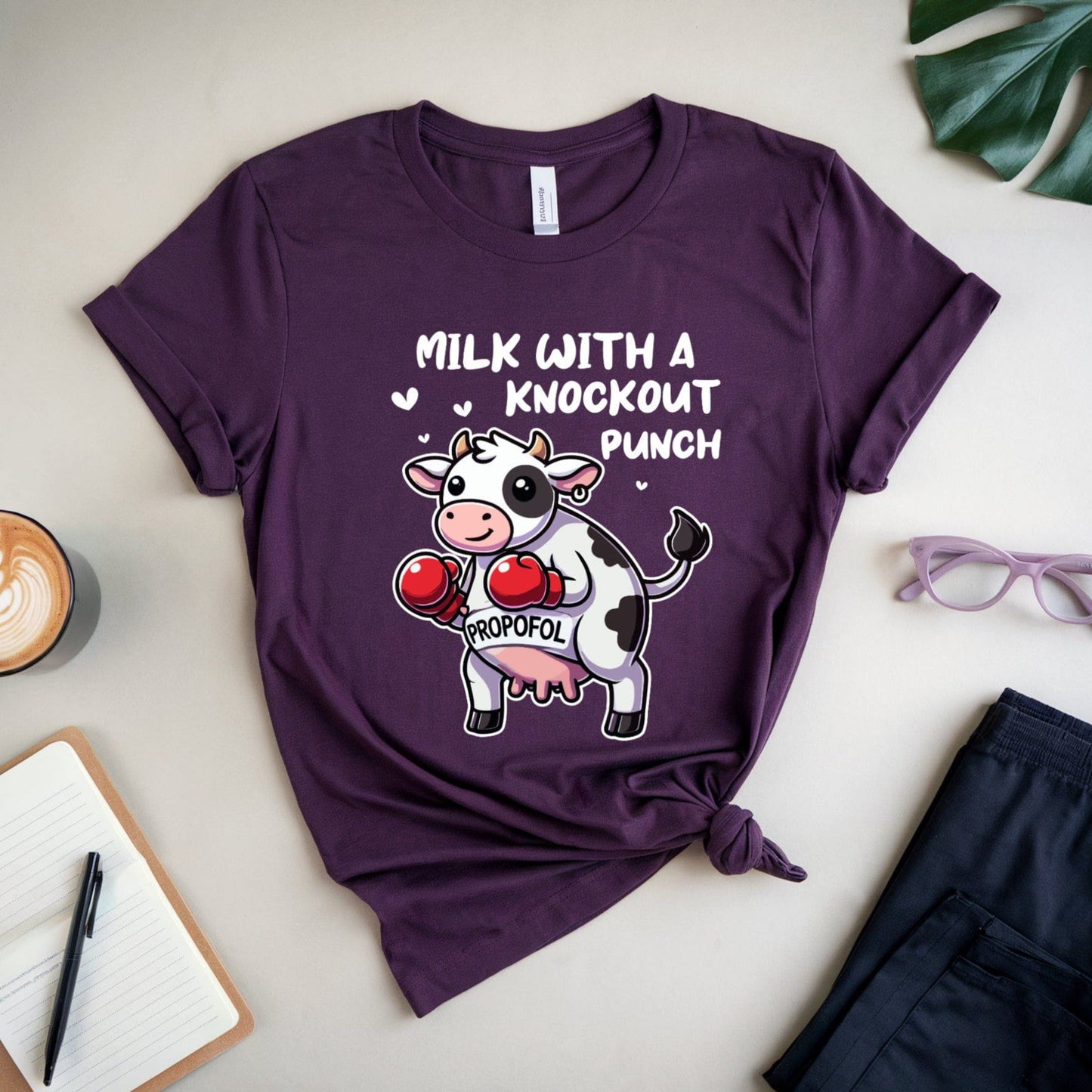 Propofol Milk With A Knockout Punch Tshirt