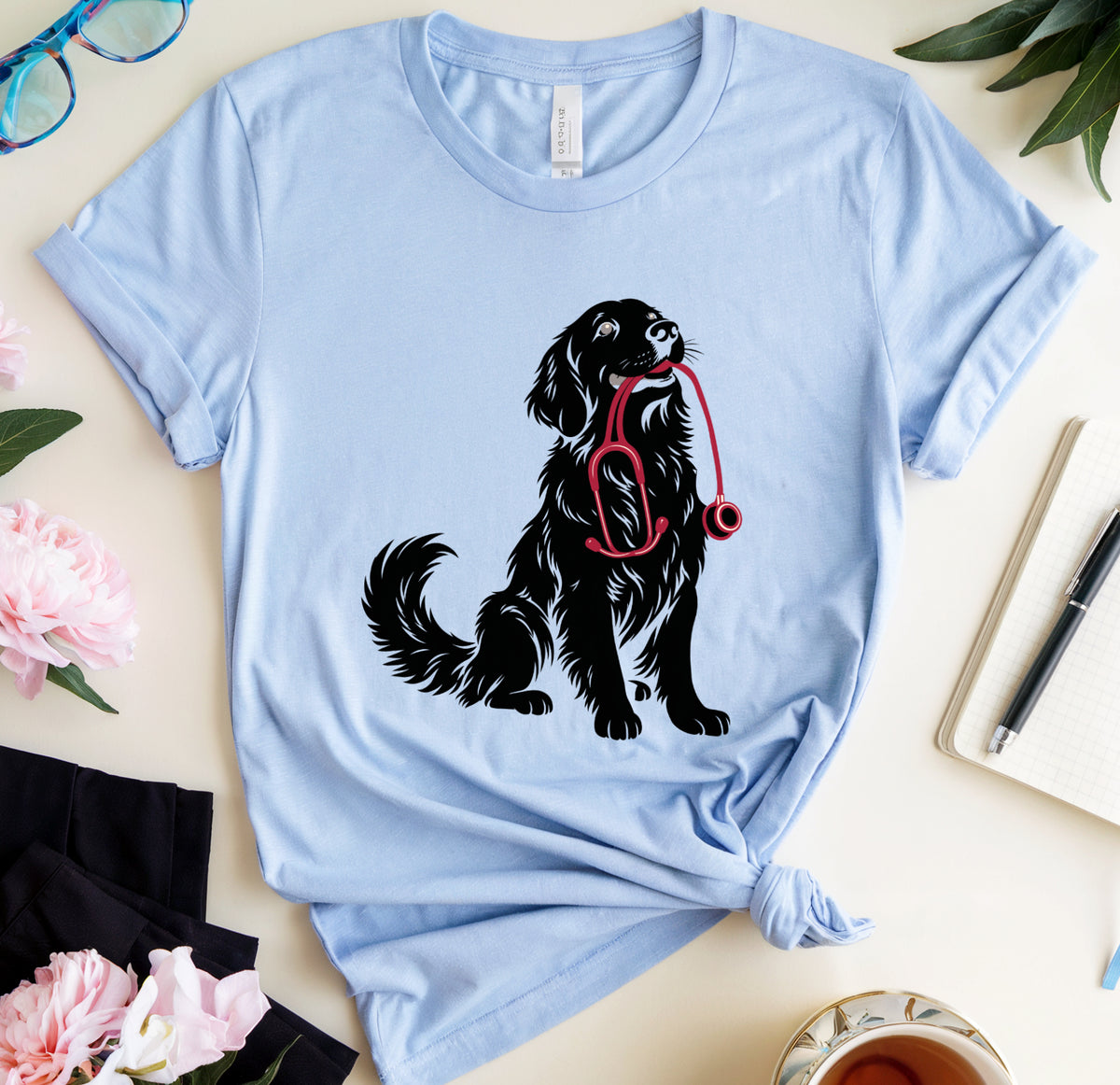 Retriever With A Stethoscope T-Shirt