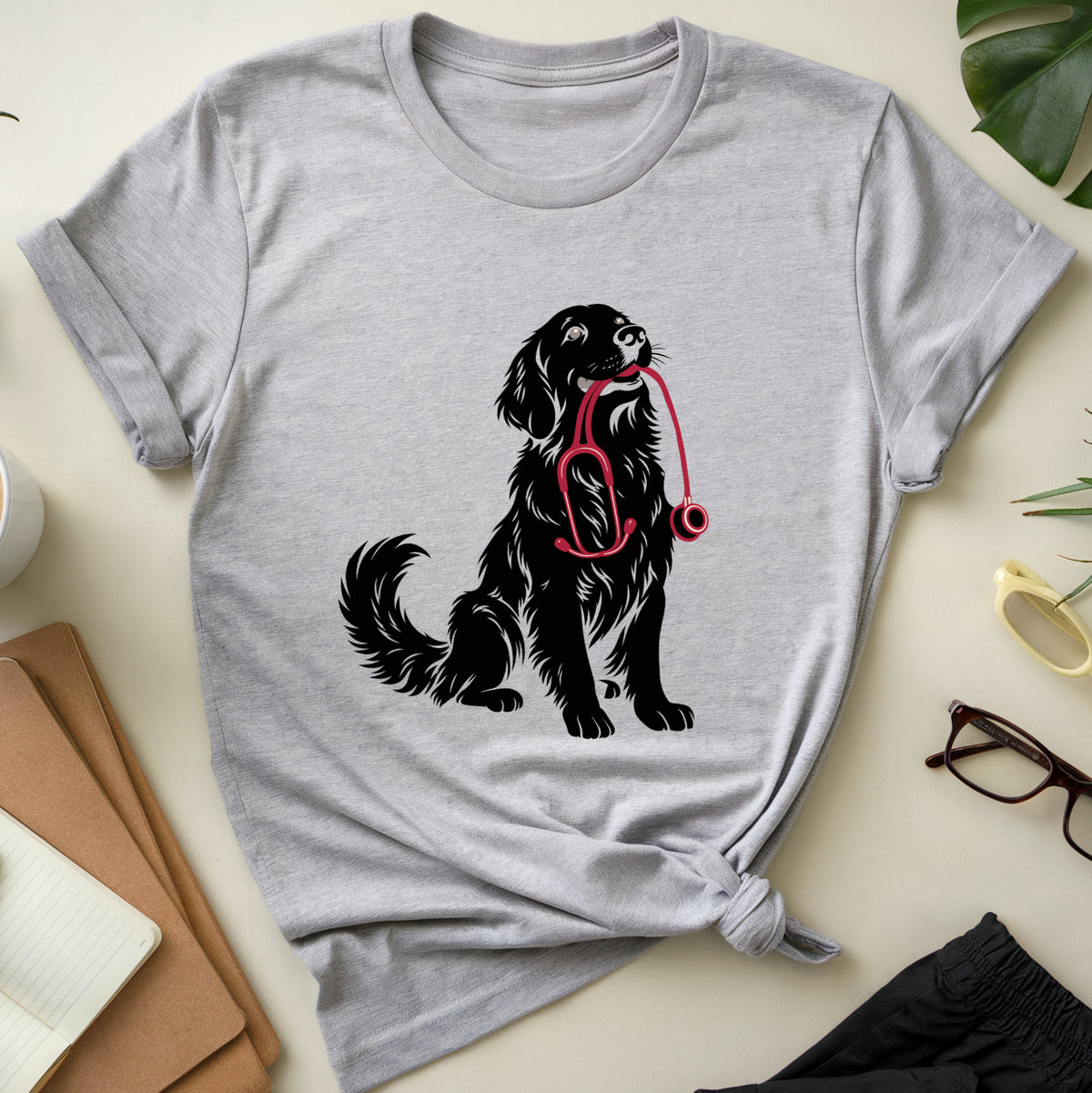 Retriever With A Stethoscope T-Shirt