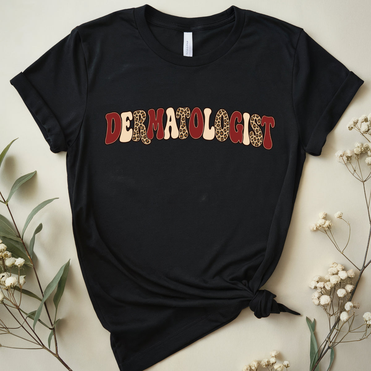 Retro Leopard Dermatologist T-Shirt