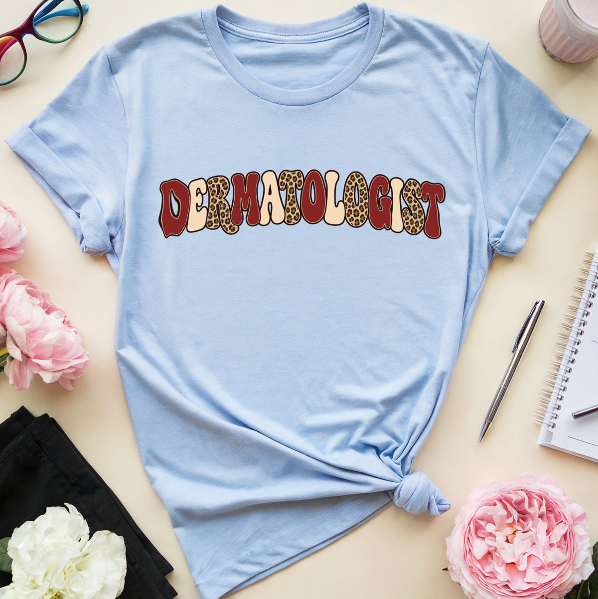 Retro Leopard Dermatologist T-Shirt