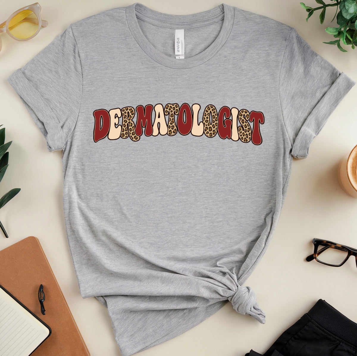 Retro Leopard Dermatologist T-Shirt