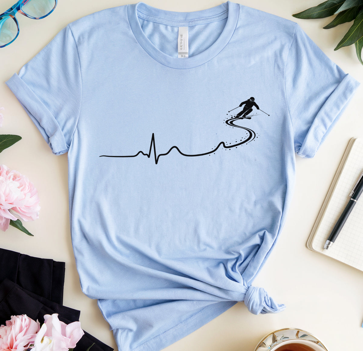 Skier’s Heartbeat Trail T-Shirt