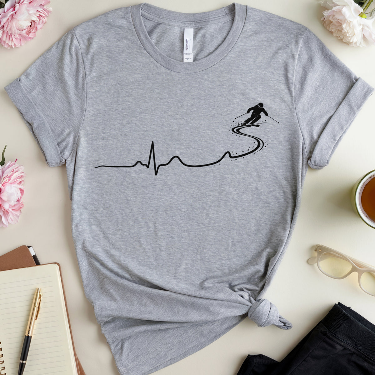 Skier’s Heartbeat Trail T-Shirt