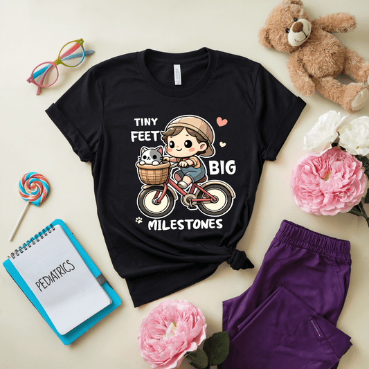Tiny Feet Big Milestones T-Shirt