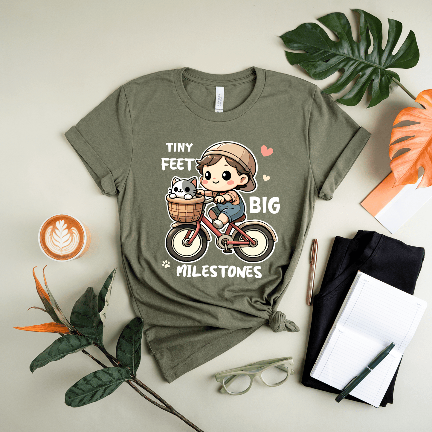 Tiny Feet Big Milestones T-Shirt