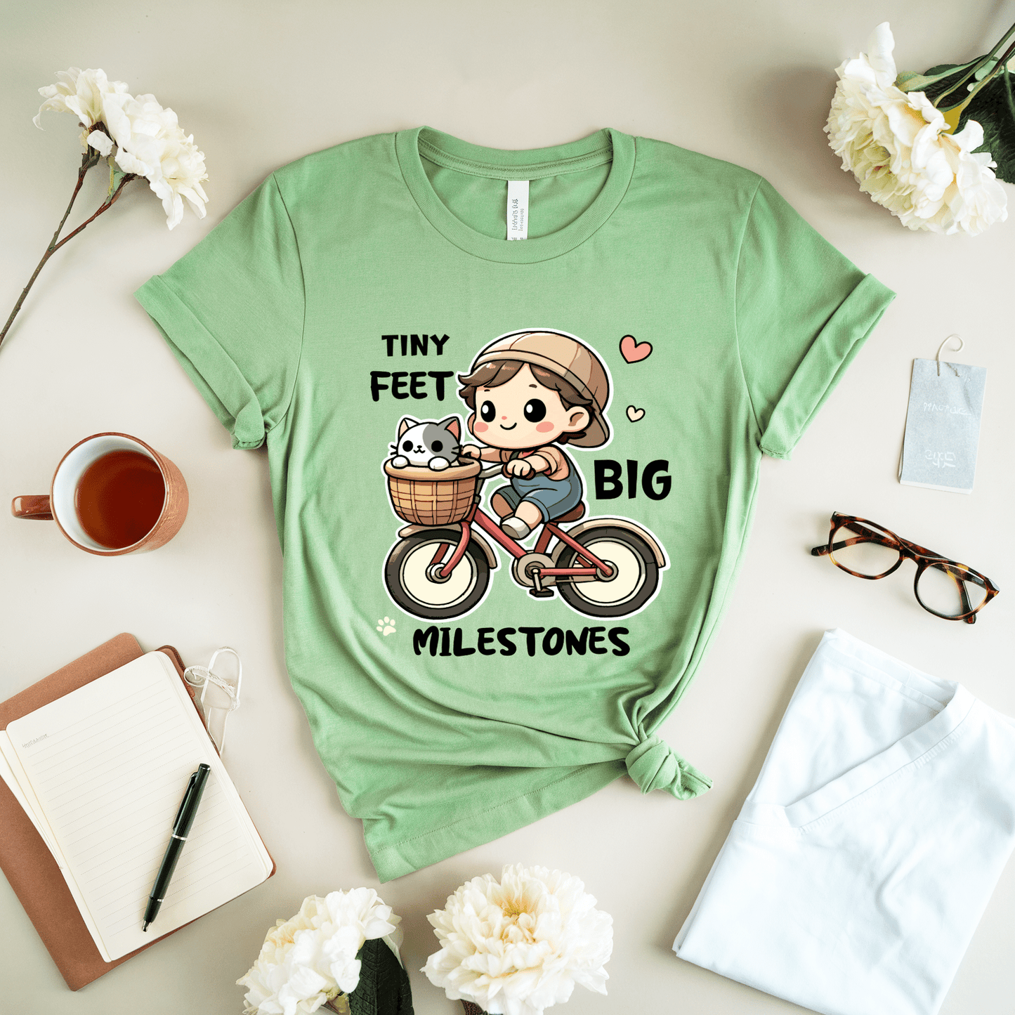 Tiny Feet Big Milestones T-Shirt