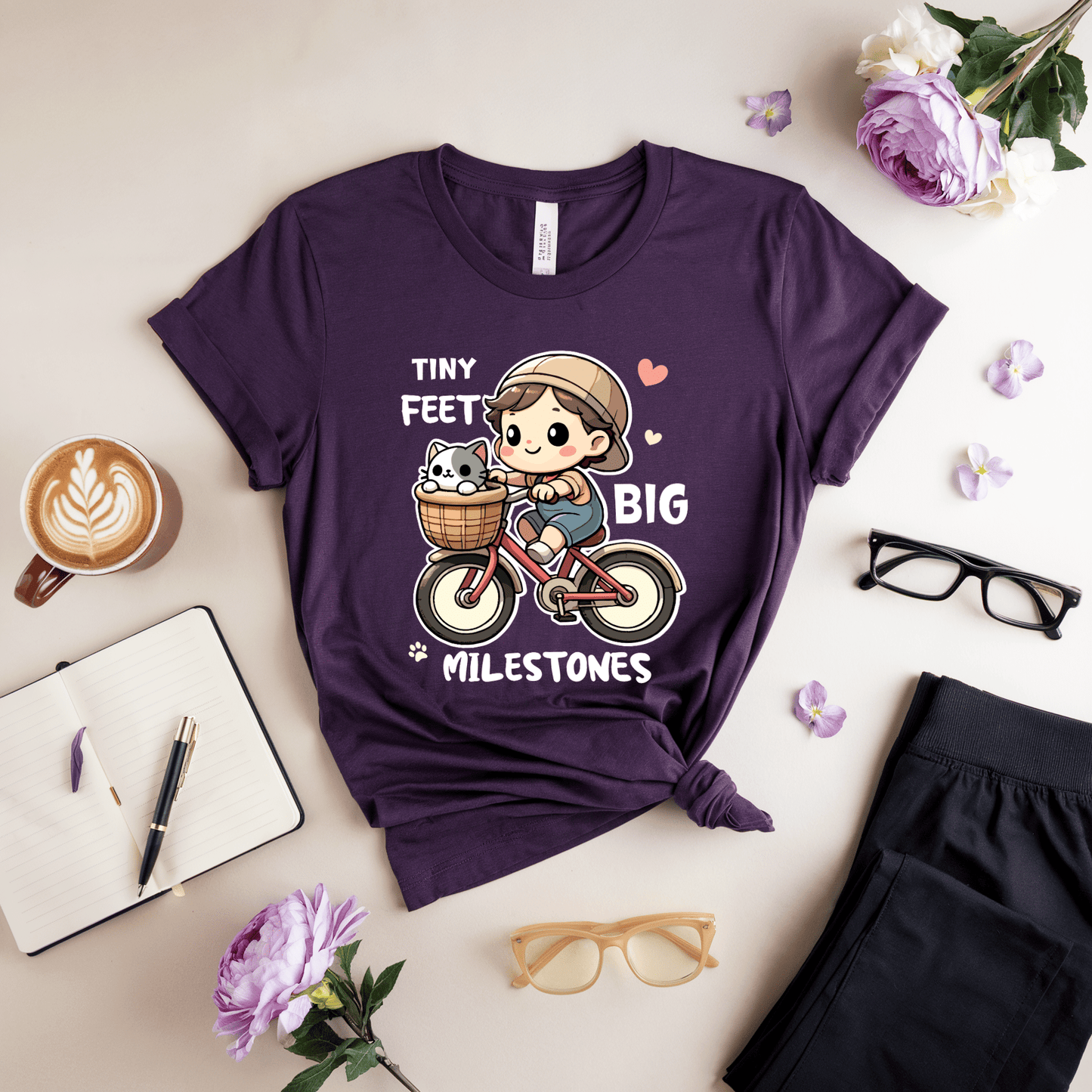 Tiny Feet Big Milestones T-Shirt
