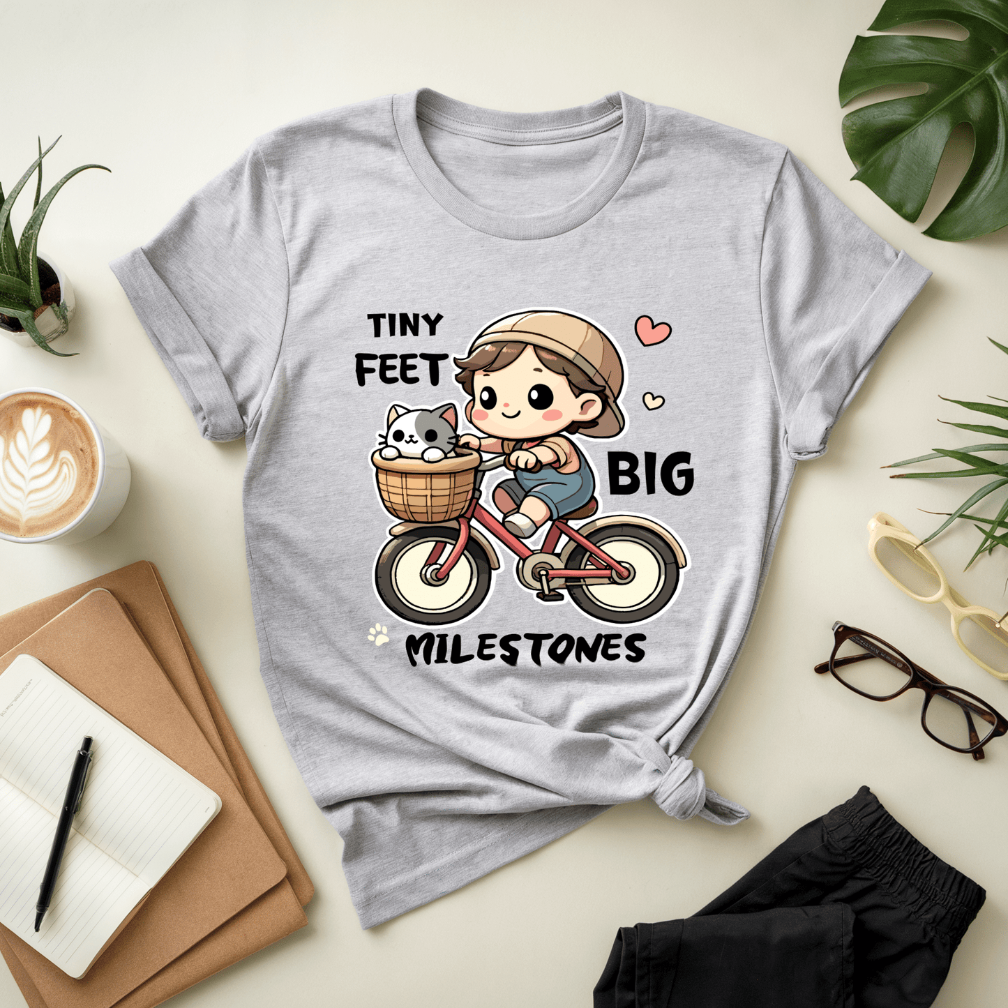 Tiny Feet Big Milestones T-Shirt