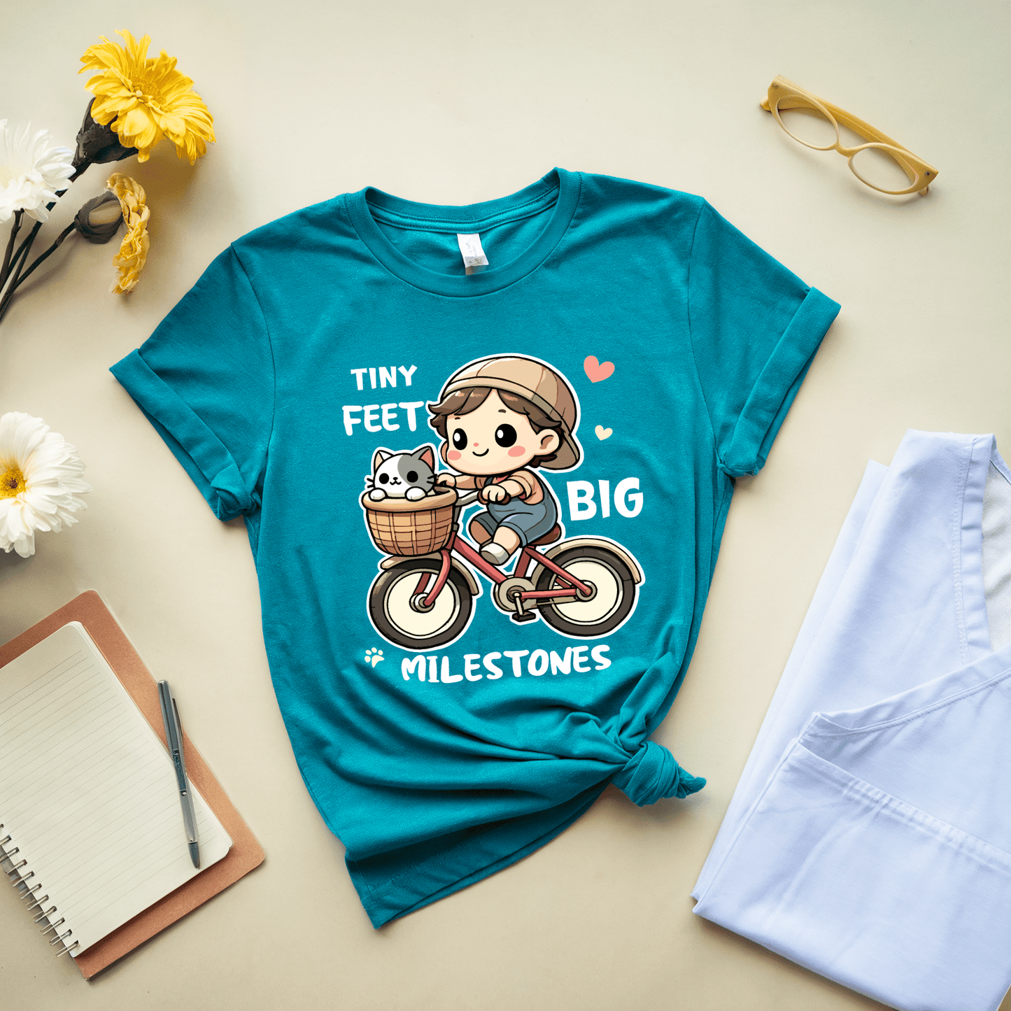Tiny Feet Big Milestones T-Shirt