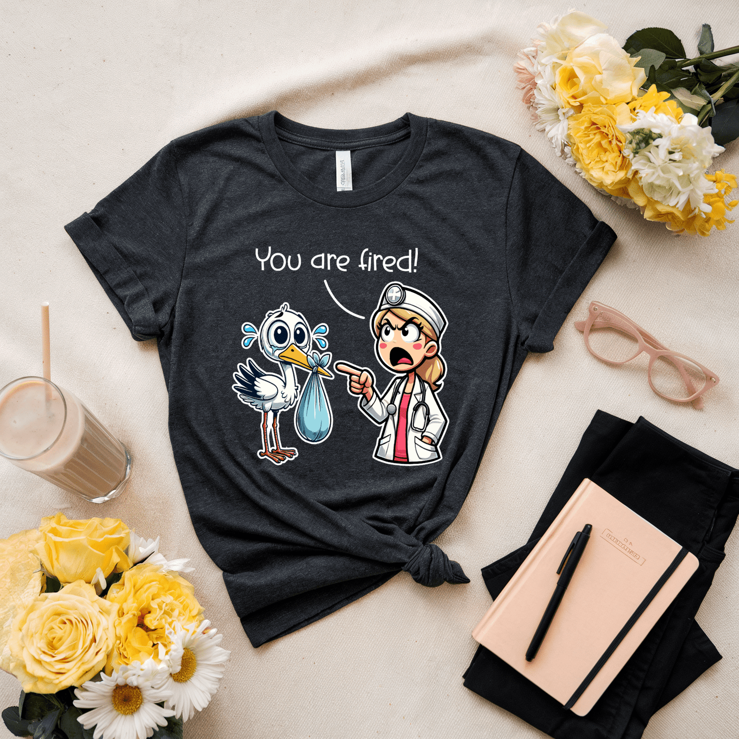 You Are Fired Stock VS Obstetrician T-Shirt