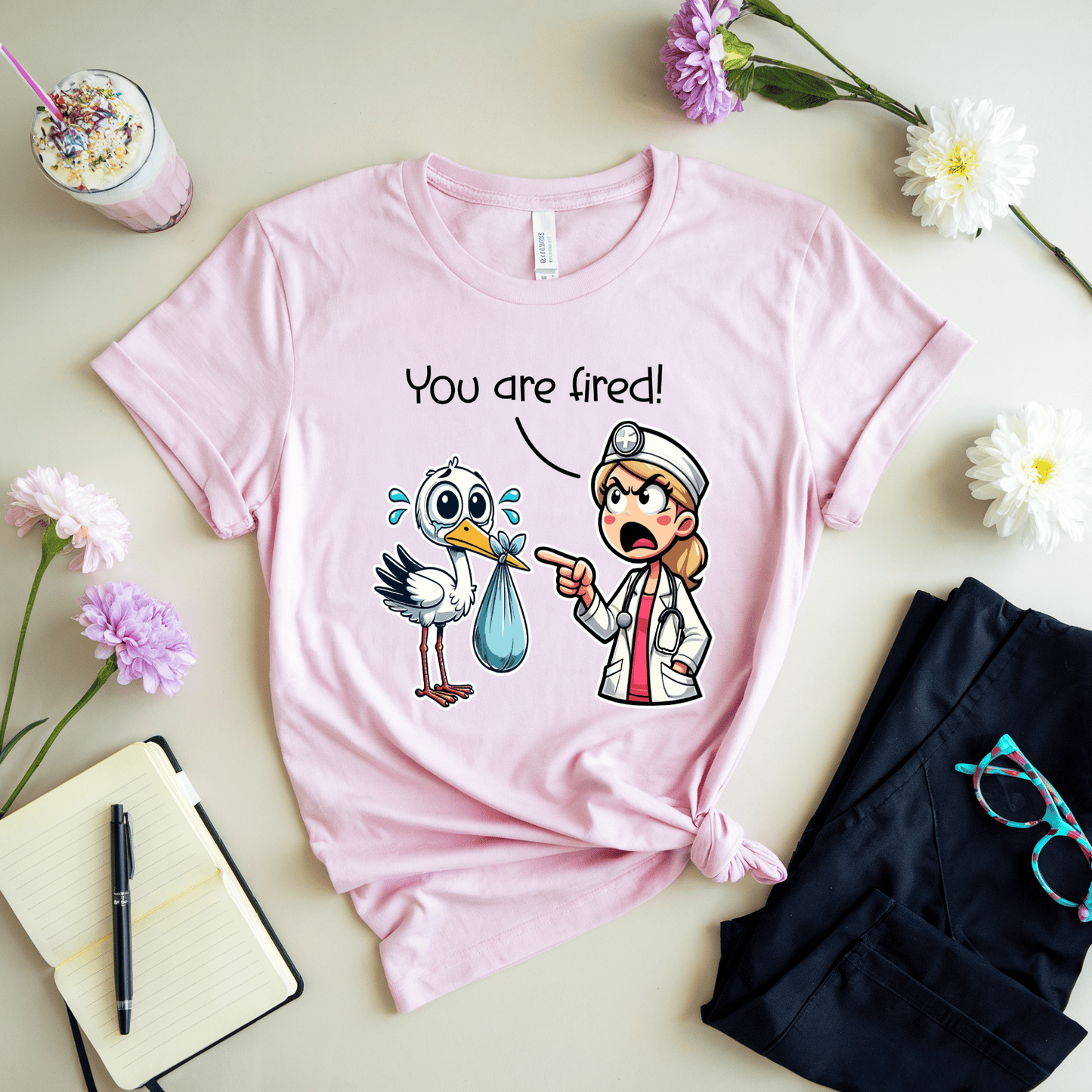 You Are Fired Stock VS Obstetrician T-Shirt