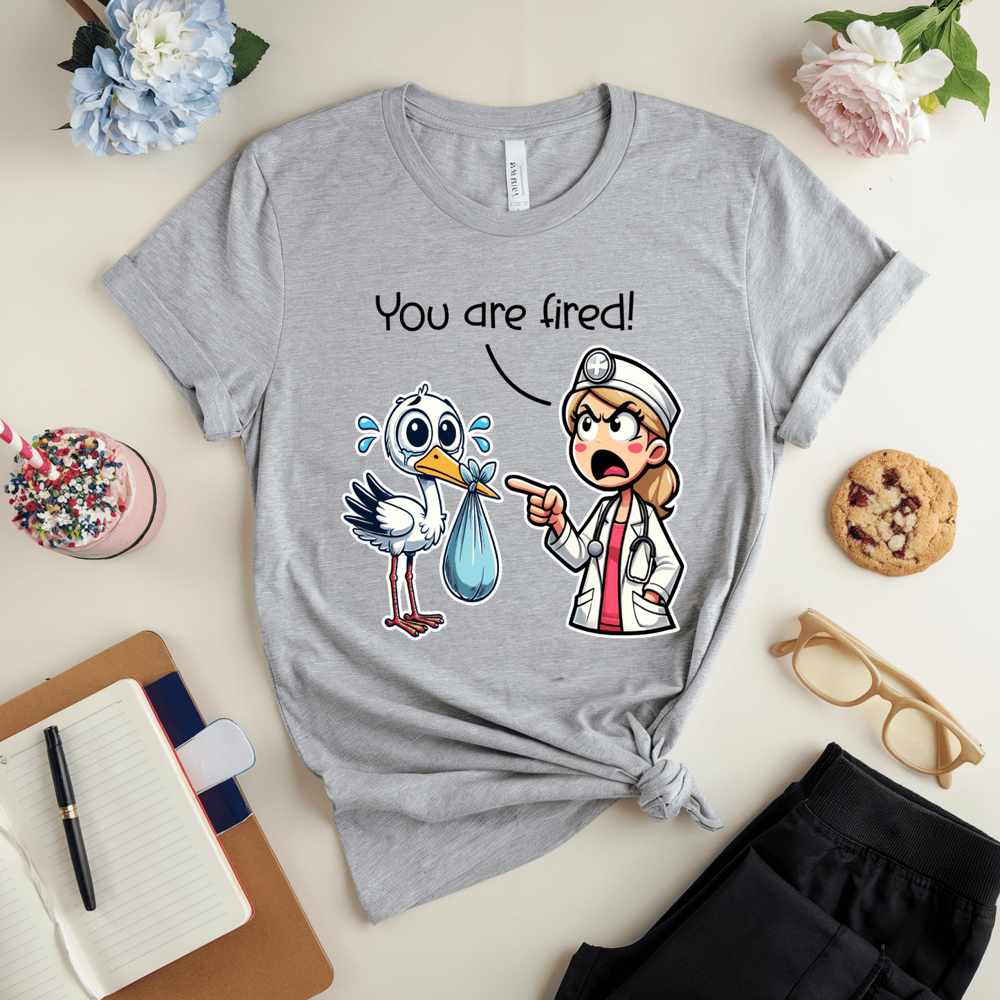 You Are Fired Stock VS Obstetrician T-Shirt
